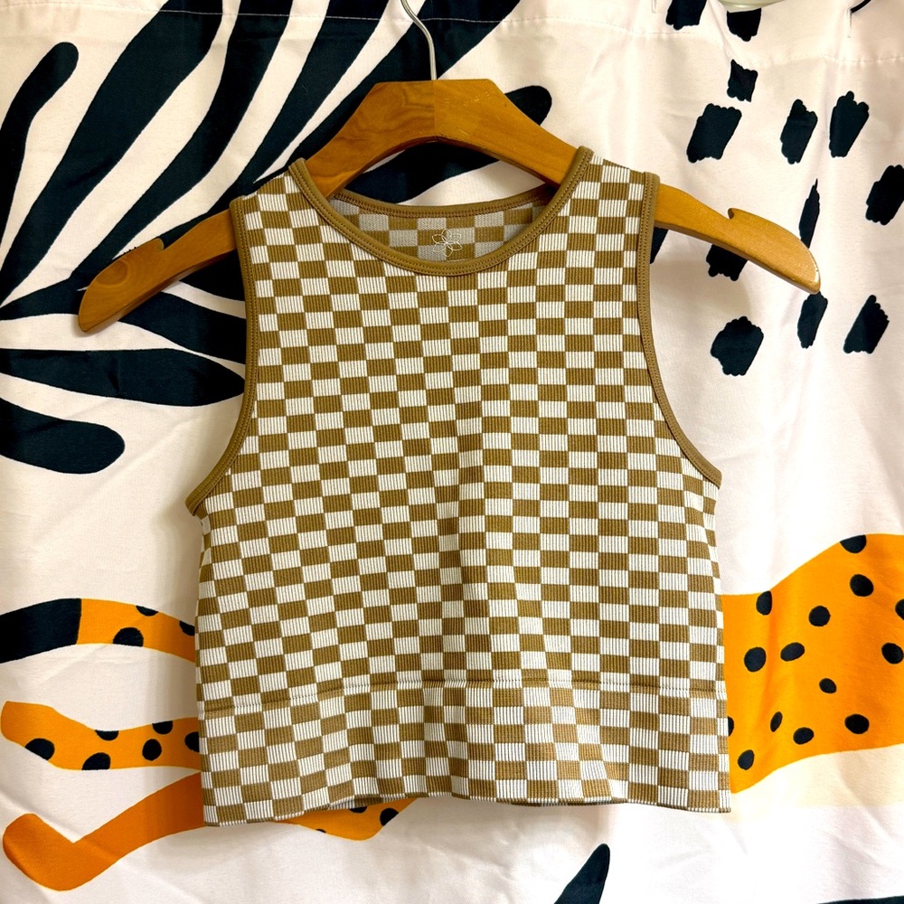 Checkered Crop Top SOLD